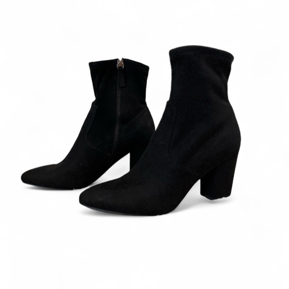 Steve Madden Black Ankle Boots, Block heel, size 7.5, great condition